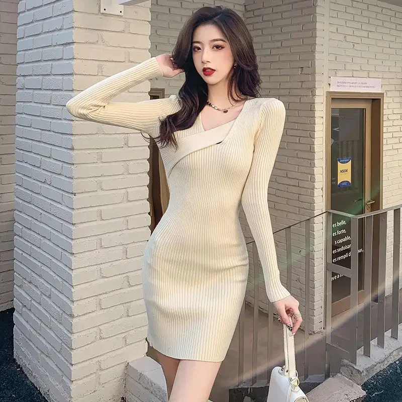 Short Woman Dress Prom Crochet Clothes Red Sexy Daring Dresses for Women Extreme Mini Party Knitted Retro New Features of Y2k