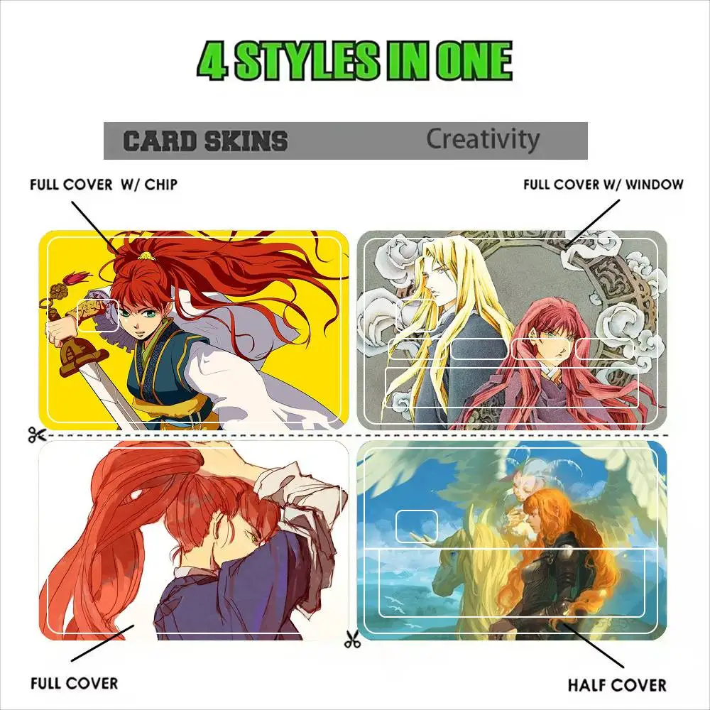 The Twelve Kingdoms Anime  Sticker Film Tape Skin for Credit Card Debit Card Waterproof Stickers