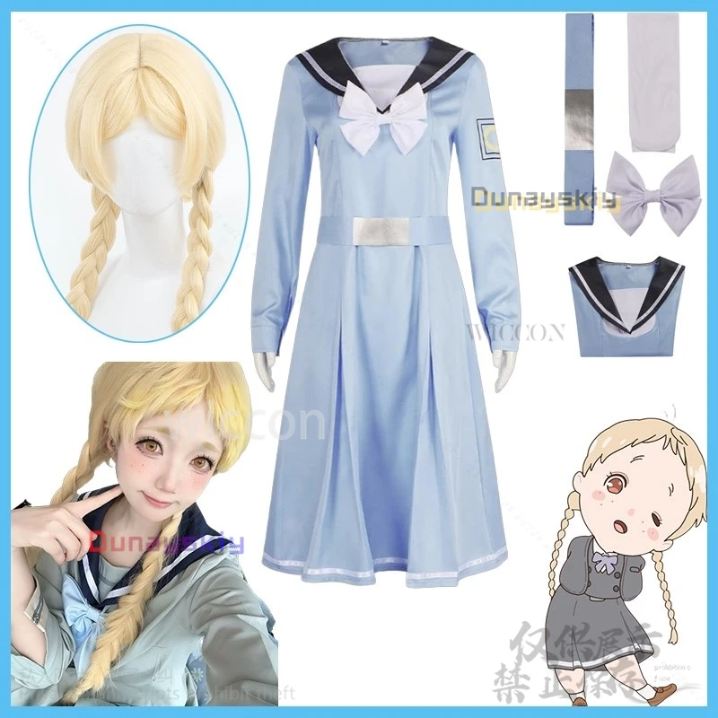 

Anime Kimi No Iro Cosplay The Colors Within Cosplay JK School Uniform Dress Yellow Wigs For Halloween Christmas Party Customized