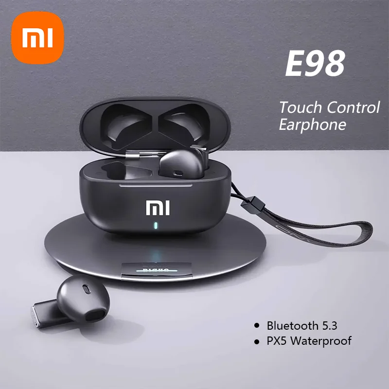 Xiaomi E98 In-Ear Bluetooth Headphones Handsfree True Wireless Earphone HD Call Headphone In-Ear With Mic Waterproof  Earbuds