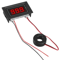 1-99,9a LED amperometro digitale Amp Meter AC 220V 100A Tester di corrente rilevatore 2 Wire Amperage Tester Gauge con trasformatore di corrente