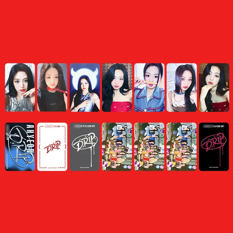 7pcs Kpop Babymonster Drip Album Single Card RUKA RORA PHARITA HARAM AHYEON ASA Star Peripheral Special Photocards Fans Gifts