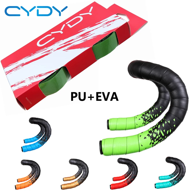 Cydy Road Handlebar Tape Carbon Bike Steering Wheel Winding Non-Slip Braid For Bicycle Handlebar Wrapper Hanger Ribbon Route