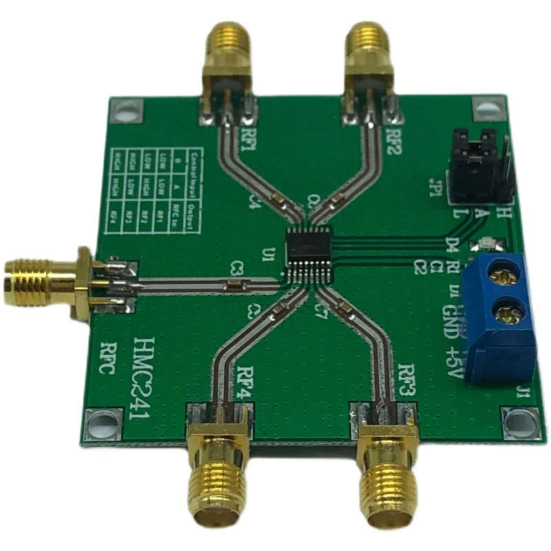 2pcs DC-3.5 GHz RF Single Pole Four Throw Switch, Band Switching, RF Switch Wireless Module HMC241