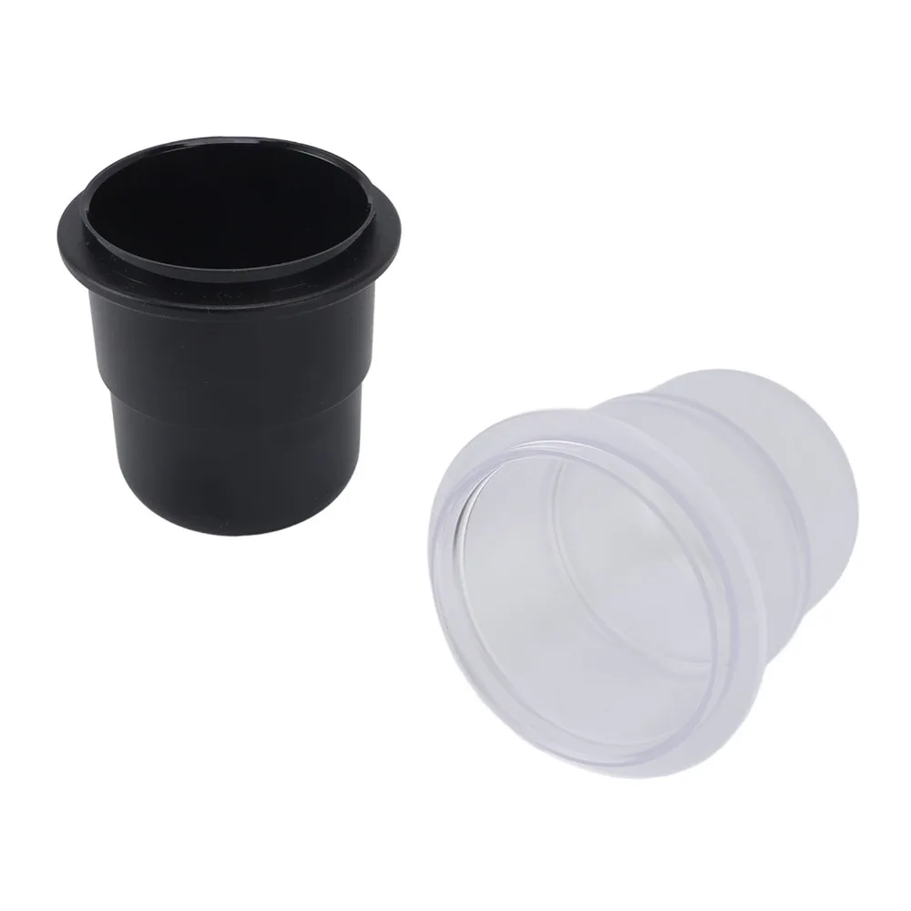 2pcs set 58mm Diameter Dosing Cup Thickened PC Material Matte Finish Portafilter Dosing Cup 2.68x2.68x2.76 Inches 2Pcs Pack