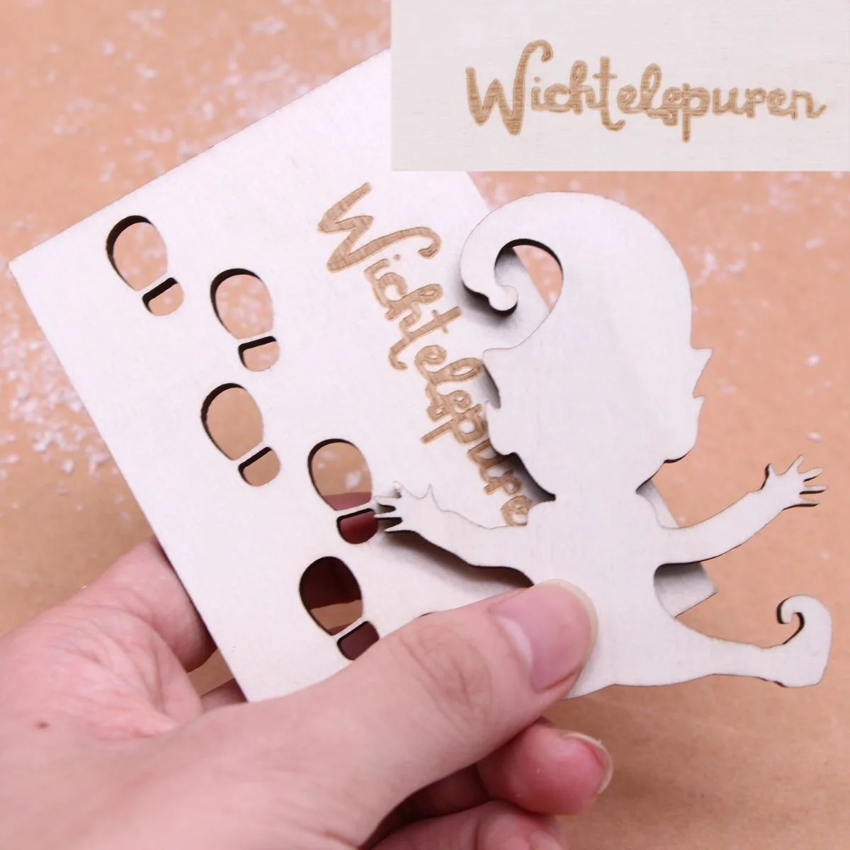 دمية صغيرة خشبية قزم قزم البصمة قالب مسحوق الثلج قزم أحذية BJD مصغرة عيد الميلاد المشهد الدعامة نموذج الملحقات