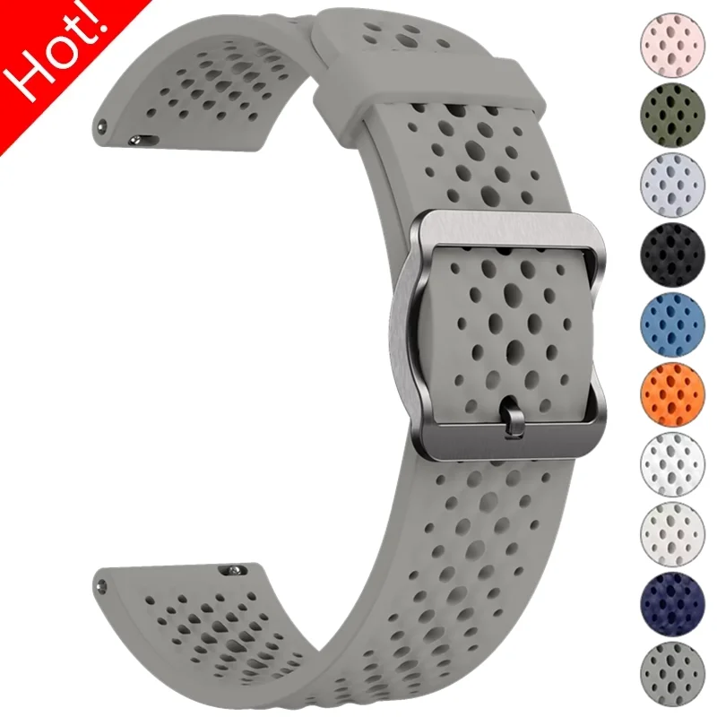 Silicone Breathable Strap For Xiaomi Watch 2 Pro S4 S3 S2 S1 Pro Active 22mm Sports Watch Band For Mi Watch Color Miwatch Color2