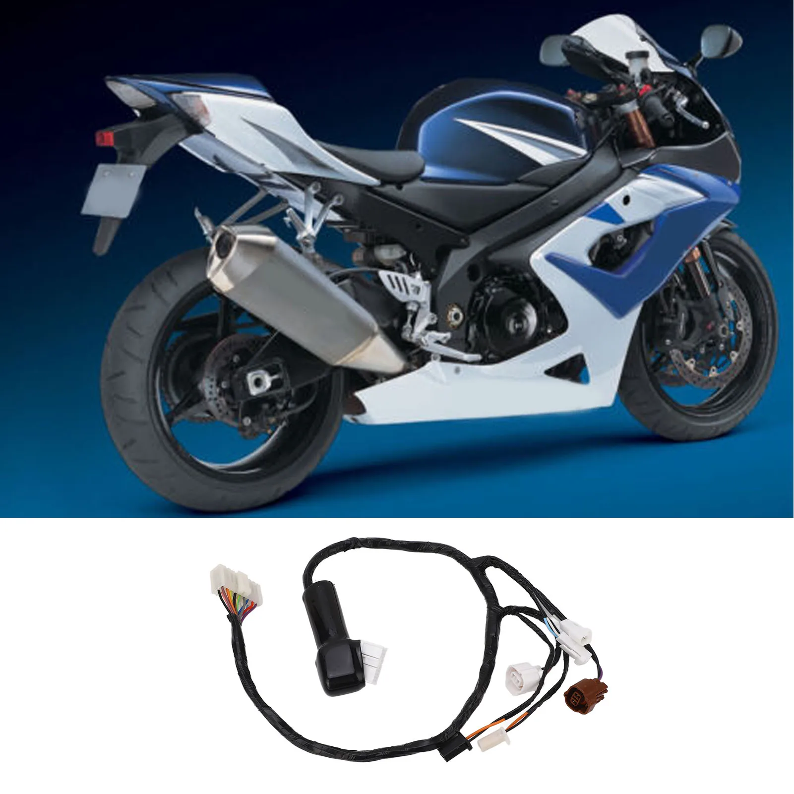 

Headlight Wiring Harness Headlamp Harness OE 36620 41G00 Replacement For Suzuki GSXR 1000 2005-2006 ABS Rubber