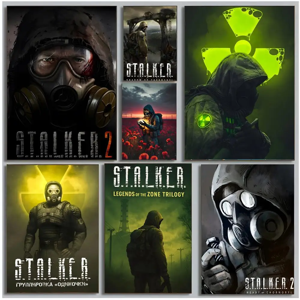 Game Shooter S-STALKER 2 Poster Modern Wall Art Bedroom Living Room Print Unframed