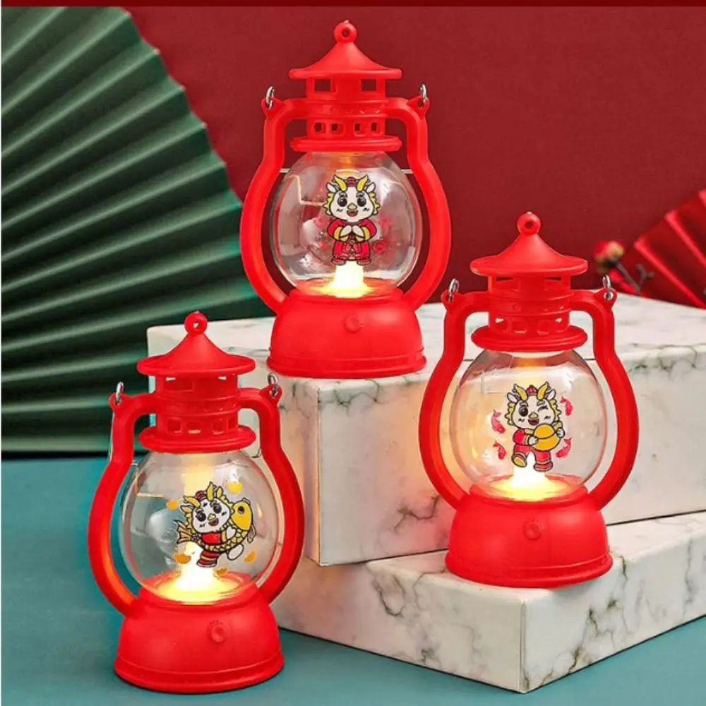 

Glowing New Year Wind Lantern Hanging LED Spring Festival Handheld Lantern Chinese Luminous Electronic Candle Lamp