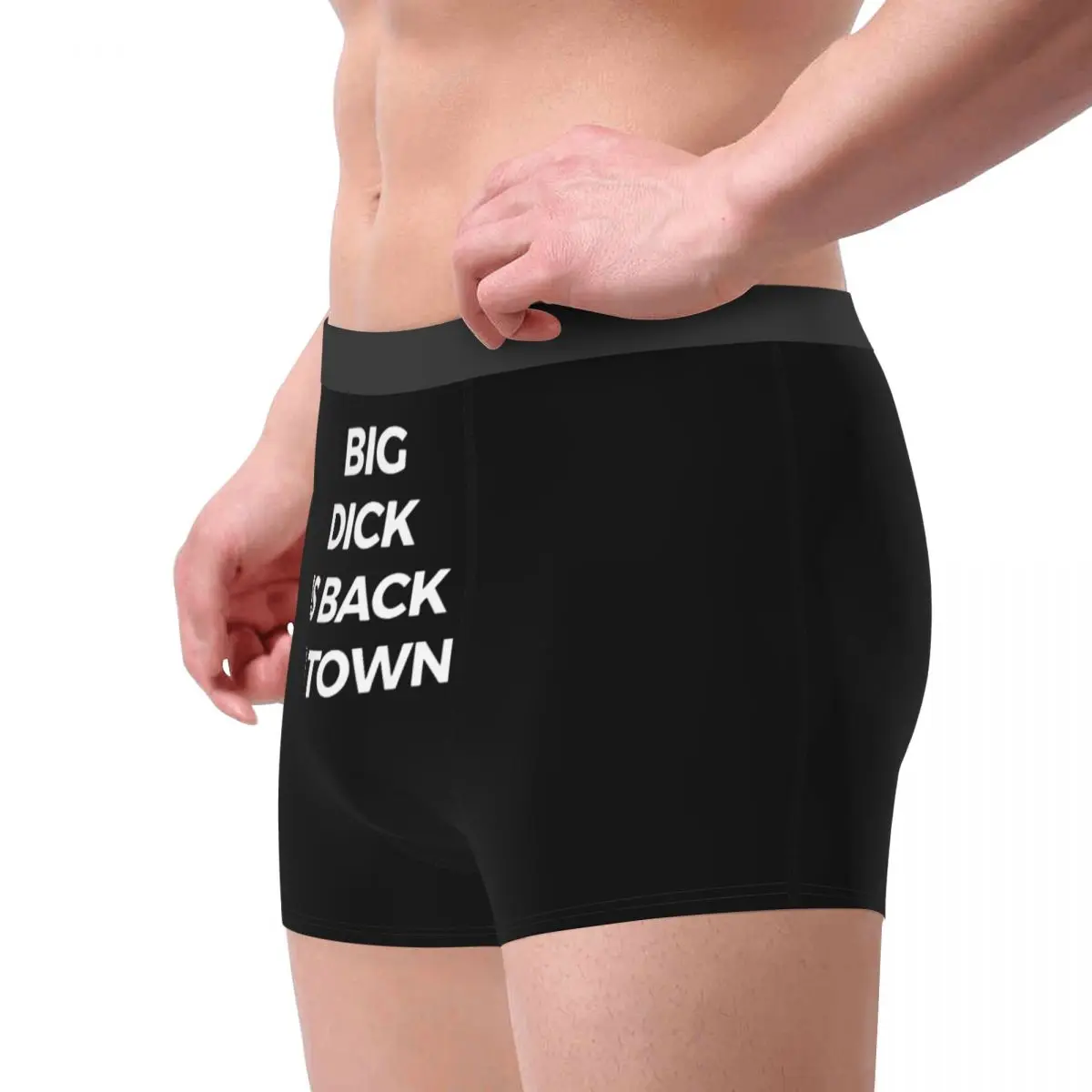 Men Boxer Shorts Panties Big Dick Is Back In Town Soft Underwear Funny Birthday Gift For Friend Husband Men Male Underpants