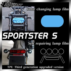 For Harley-Davidson Sportster S headlight film tail light film instrument film transparent protective film modification