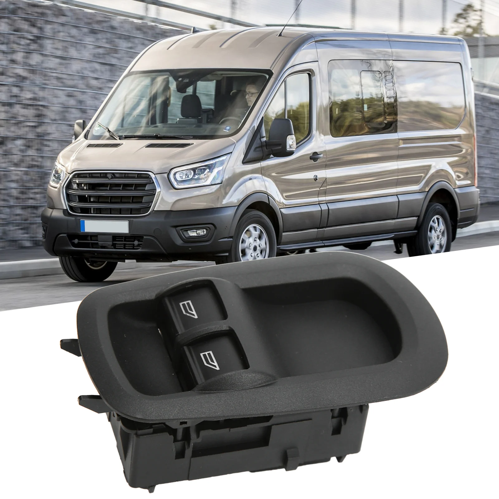 Driver Side Double Window Control  GK2T‑14A132‑CA Replacement for  Transit 2014‑2019 Window Control