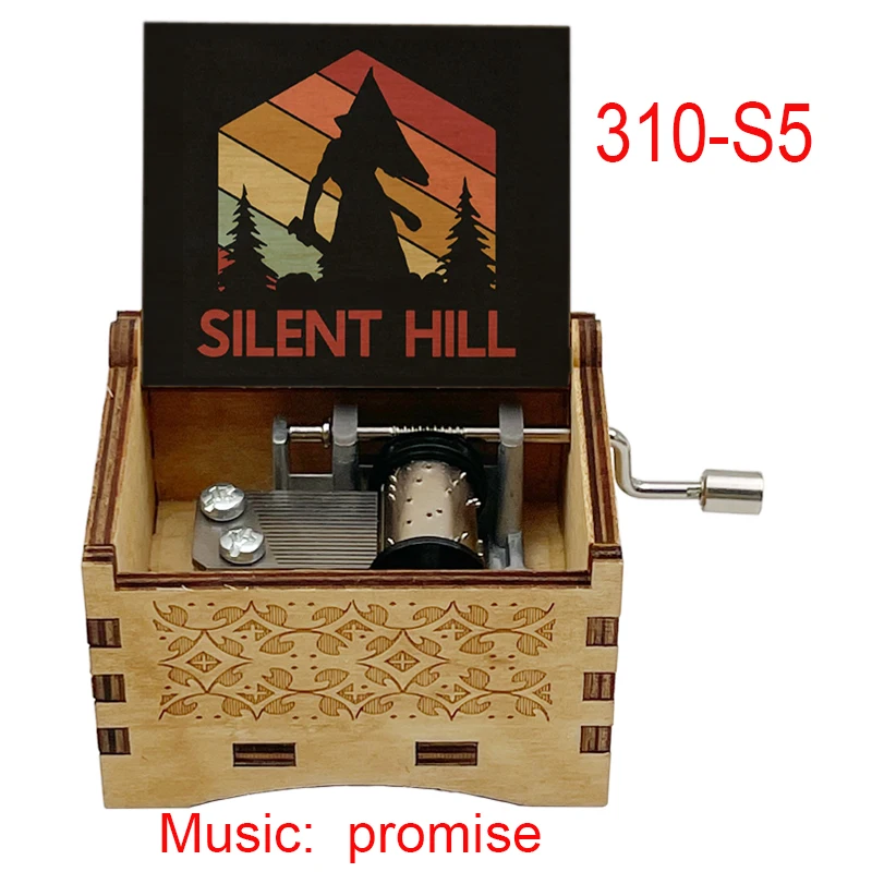 Silent Hill 2 Horror Survival Game Wooden Music Box Promise
