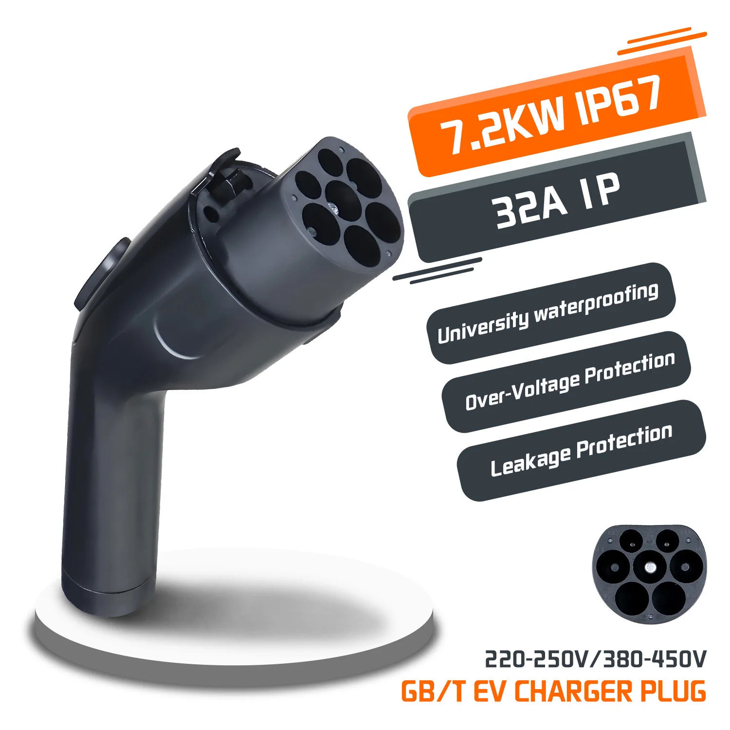 GOODCELL 32A GB/T Wtyczka do ładowania EV 7.2/22KW Ładowarka do samochodów elektrycznych Zamiennik akcesoriów EVSE do ładowania pojazdów