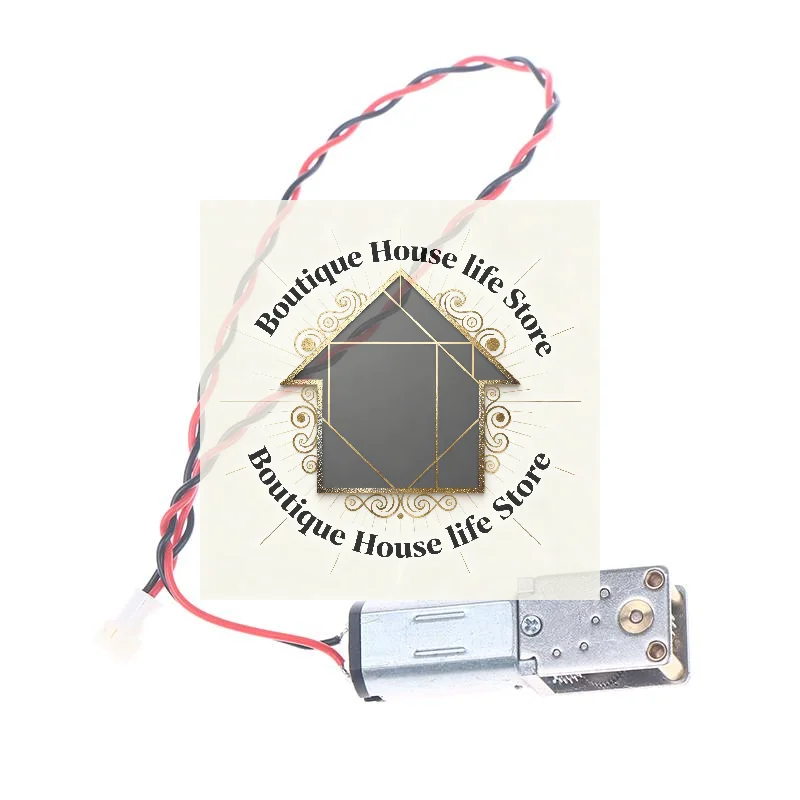 DC 3V-6V 12RPM Mini N30 Gear Motor Single Long Shaft Slow Speed High Torque Worm All Metal Gearbox Motor Right Angle Robot