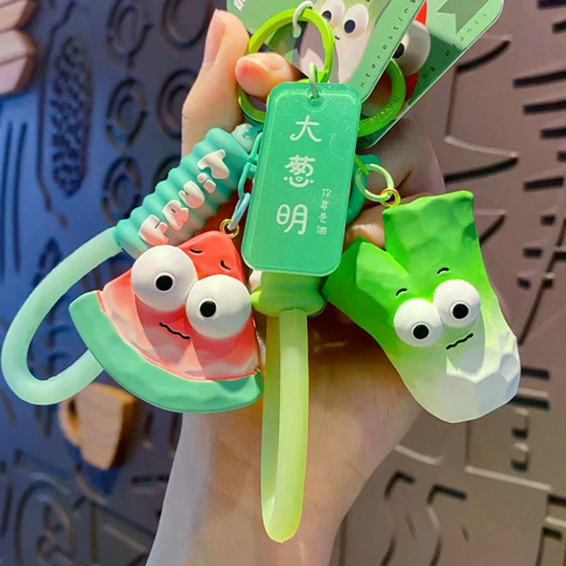 الكرتون الإبداعية ملتوي الخضار الفاكهة سلسلة المفاتيح قلادة حقيبة الظهر الديكور الهدايا #3