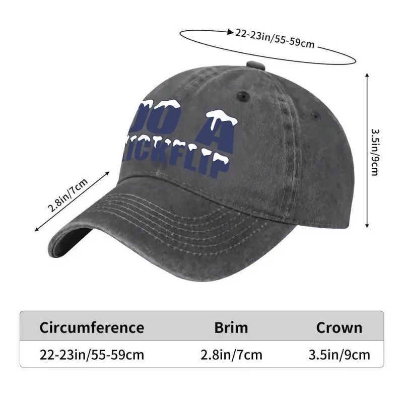Do A Kickflip Baseball Cap – Adjustable Casual Street-Style Hat for Outdoor Sports & Daily Wear
