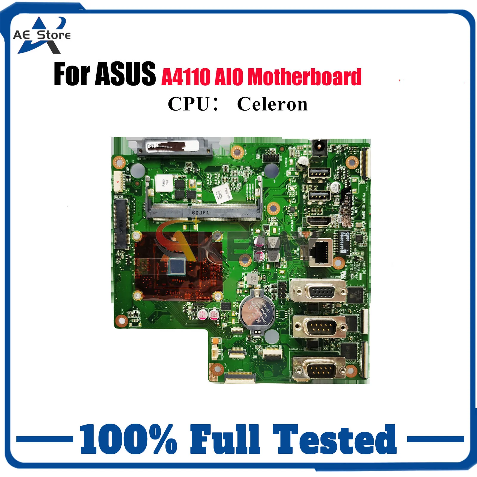

A4110 Laptop Motherboard For ASUS AIO PRO A4110 Mainboard With Celeron CPU 100% tests OK fast shipping High quality