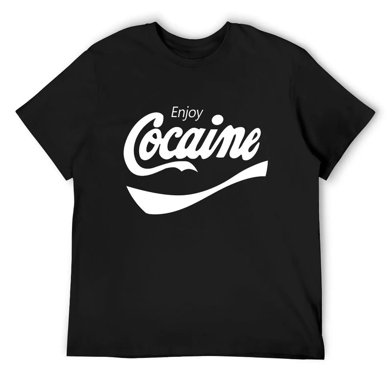 enjoy coke(aine) T-Shirt vintage anime shirt anime t shirts blacks cotton graphic tees mens designer clothes