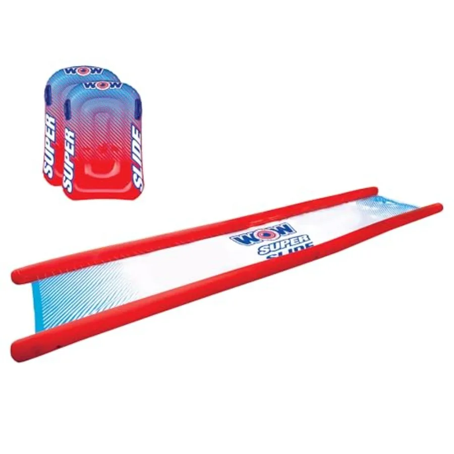 

Надувная водная горка-зигзаг 25 футов для взрослых - Суперпрочная надувная горка с разбрызгивателями и 2 санками - Изготовлена из прочного ПВХ-материала - Синяя