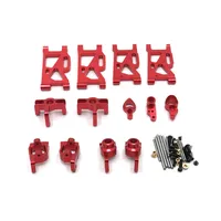 RC Car Parts Metal Upgrade Steering Group Steering Cup 6 Piece Set For WLtoys 144010 144001 144002 124016 124017 124018 124019