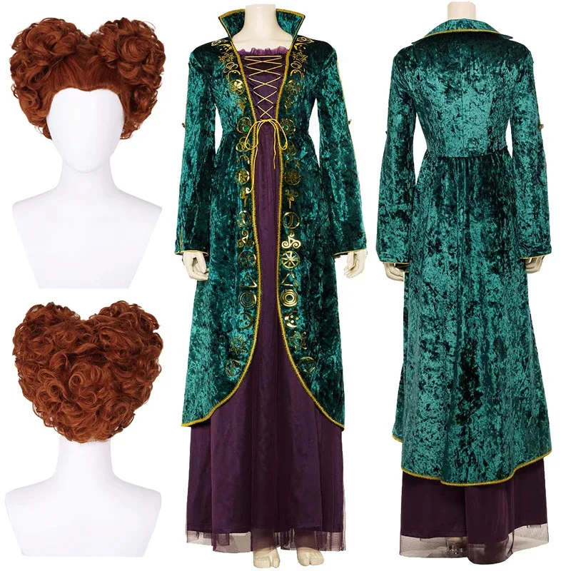 

Winifred Sanderson Cosplay Role Play Wigs Movie Hocus Of Witch Pocus Costume Women Female Roleplay Fantasy Fancy Party Clothes