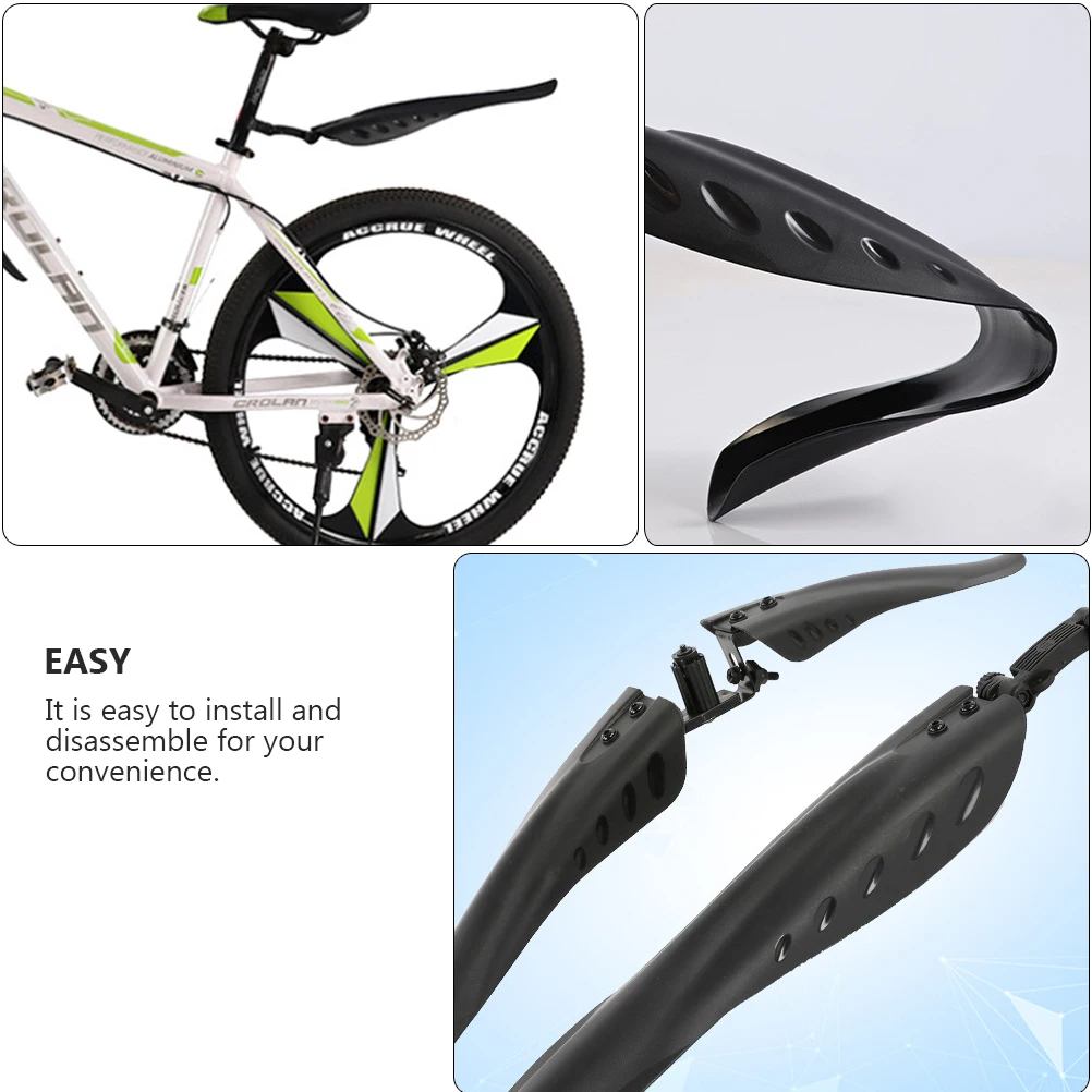 

Universal Bicycle Mudguard Set Durable Mountain Road Bike Fenders Anti-Splash Dirt Guards Rain Riding Easy Install Front