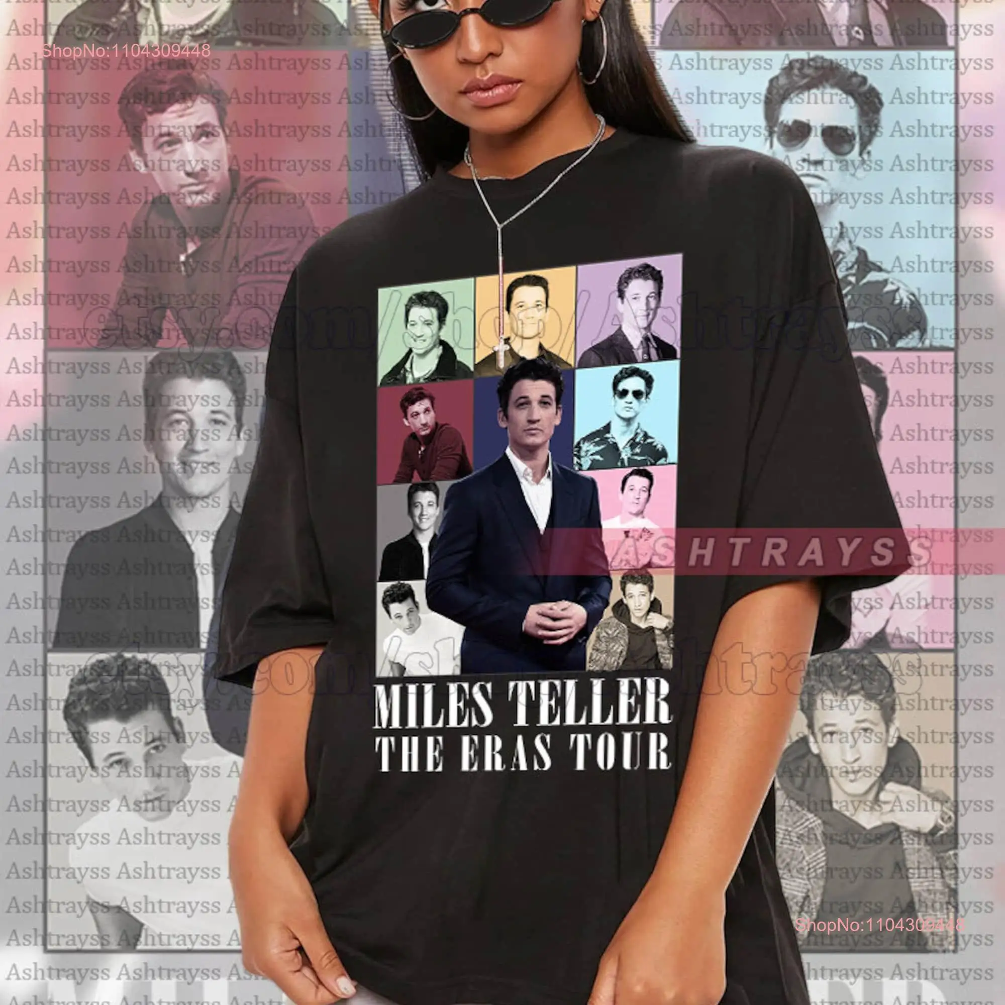 Miles Teller The Eras Tour tee long or short sleeves