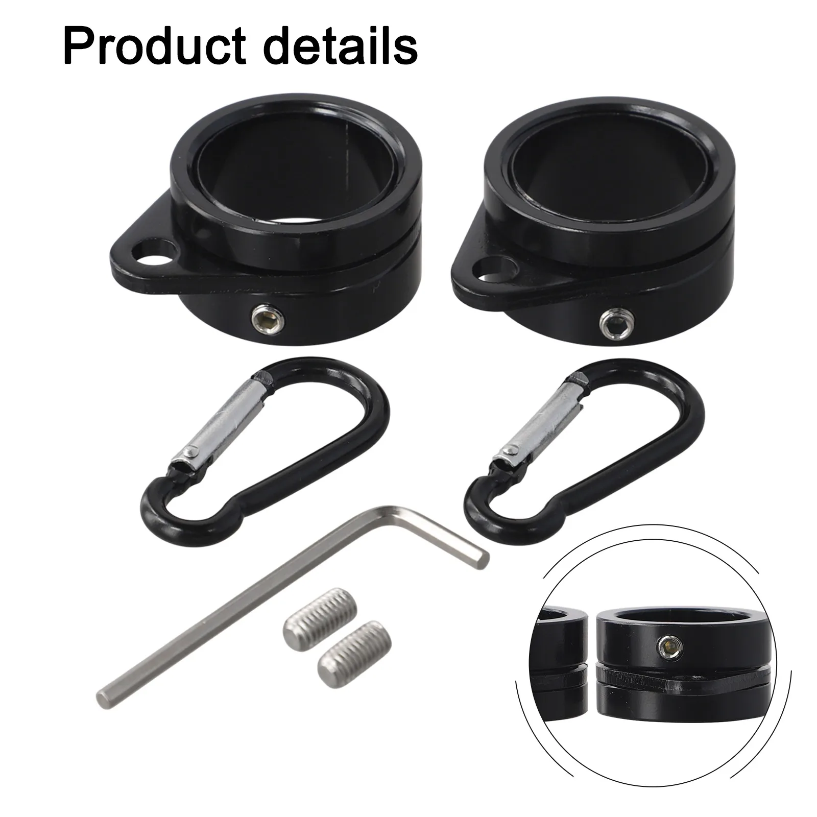 360 Degree Rotate Aluminum Alloy Flag Rings Flag Flying 0.75- Inch Pole Weather-Resistant Material Anti-Wrap Design