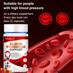 Eucommia Natto Extract Hypertension Protect Cardiovascular & Cerebrovascular,Blood Pressure Support Supplement,Heart Health