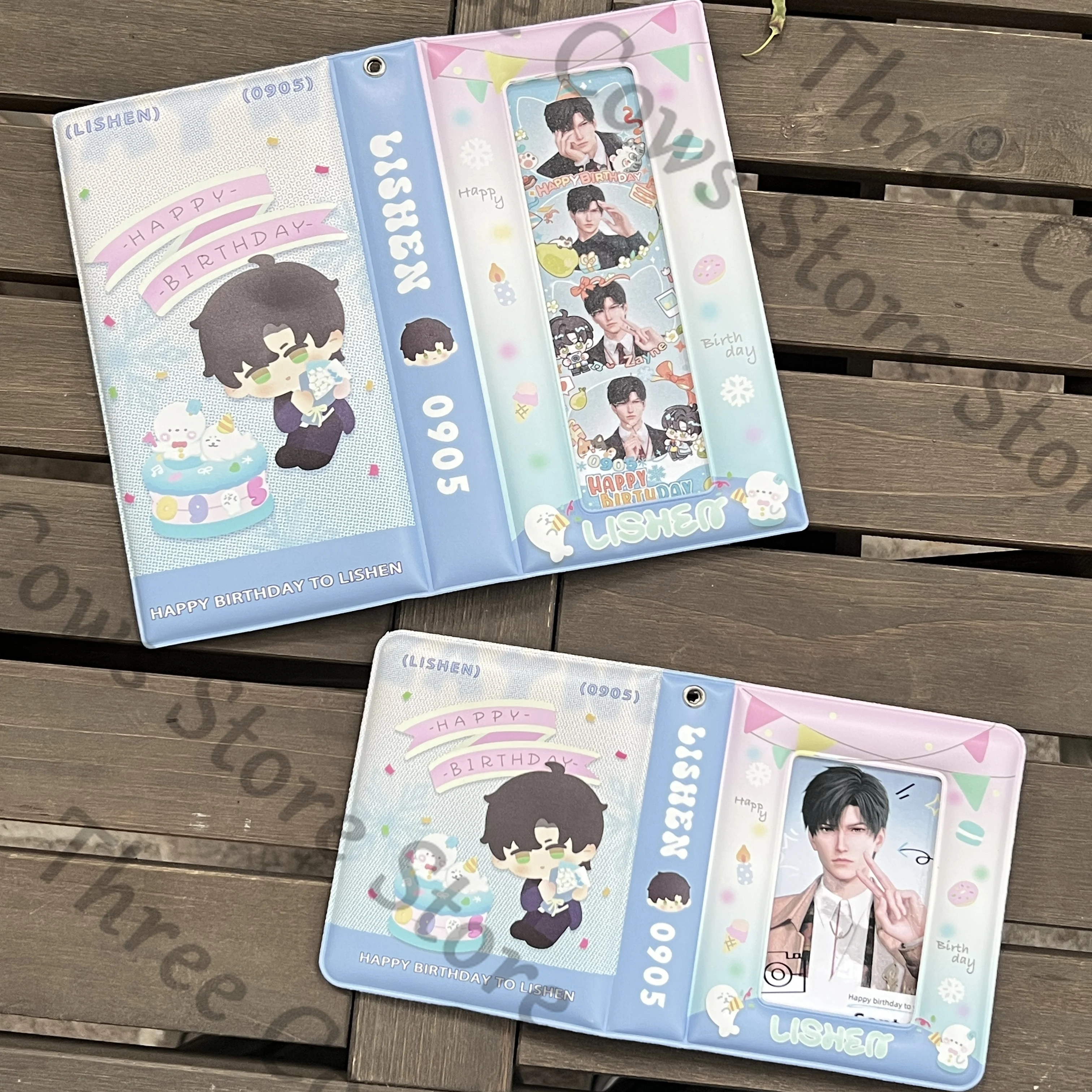 

Anime Love and Deepspace Zayne Cosplay Card Book Photo Album Passport Holder Cartoon Storage Bag Cards Binder Holders Passports