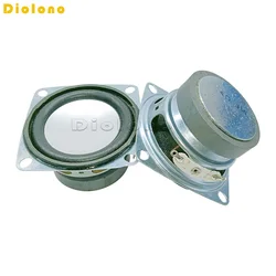 2pcs 4Ohm 3W Loudspeaker 53MM 52mm 2inch Square Speaker 40MM External Magnetic Foam Edge  Silvery Cap Height 30MM
