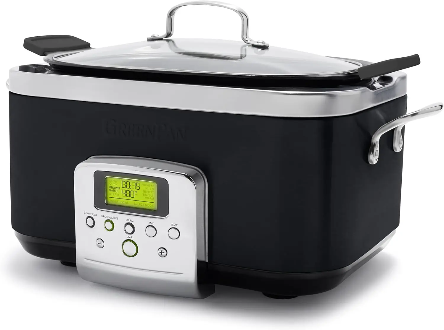 Elite 8 - in -1 Programmable 6QT Electric Slow Cooker, Dishwasher Safe Lid & Removable Crock, PFAS-Free Healthy Ceramic