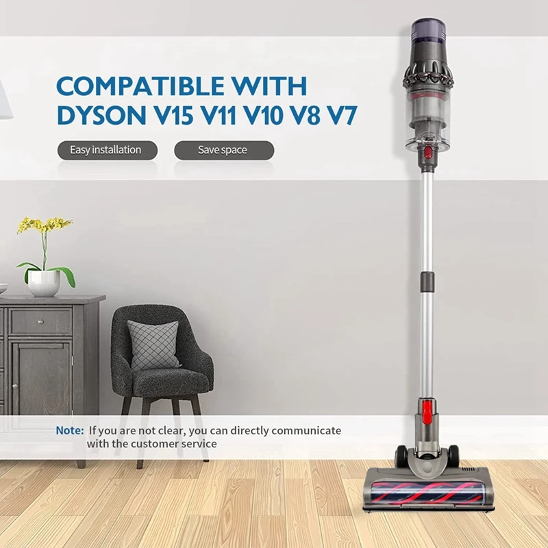 Weiche Walzen bürste für Dyson v7 v8 v10 v11 v15 Staubsauger aufsätze mit LED-Licht