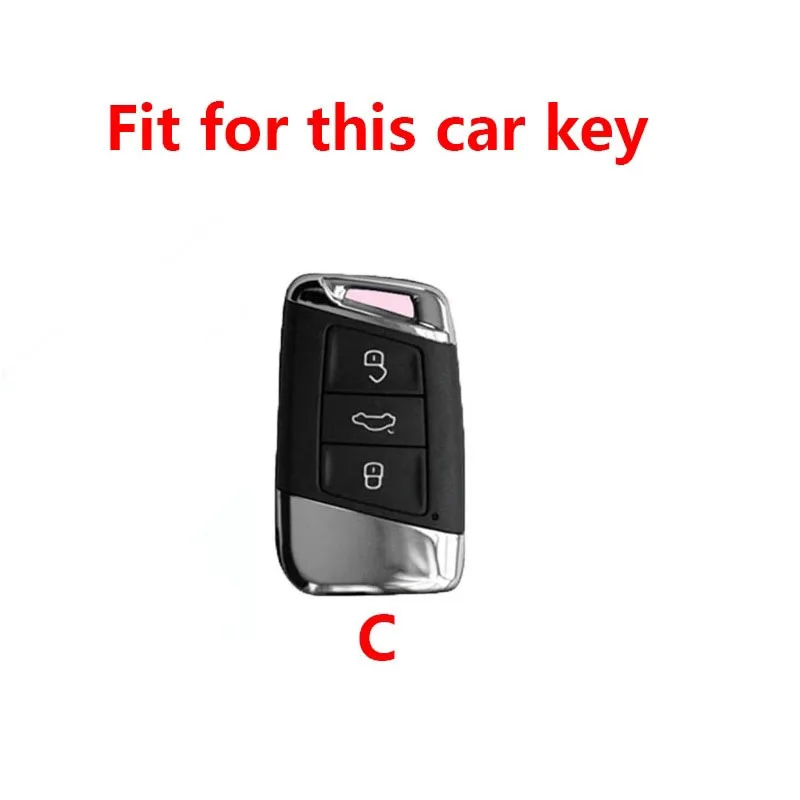 TPU Car Remote Key Case Cover Shell Keychain For VW Volkswagen Passat B8 Magotan For Skoda Kodiaq Superb A7 Accessories