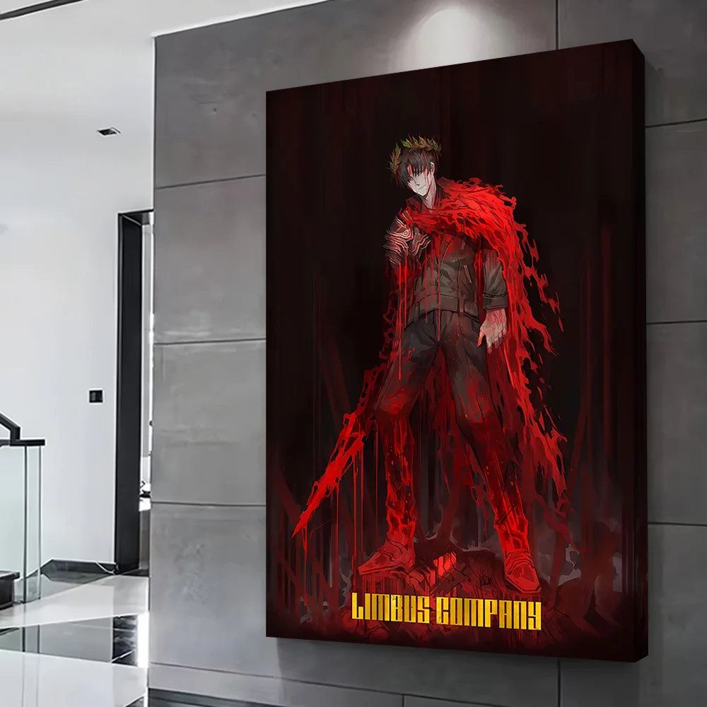 Limbus Company: Bloody Crowned Figure Poster Customizable Printed Canvas Painting for Pictures Wall Art Bedroom Decoration Room