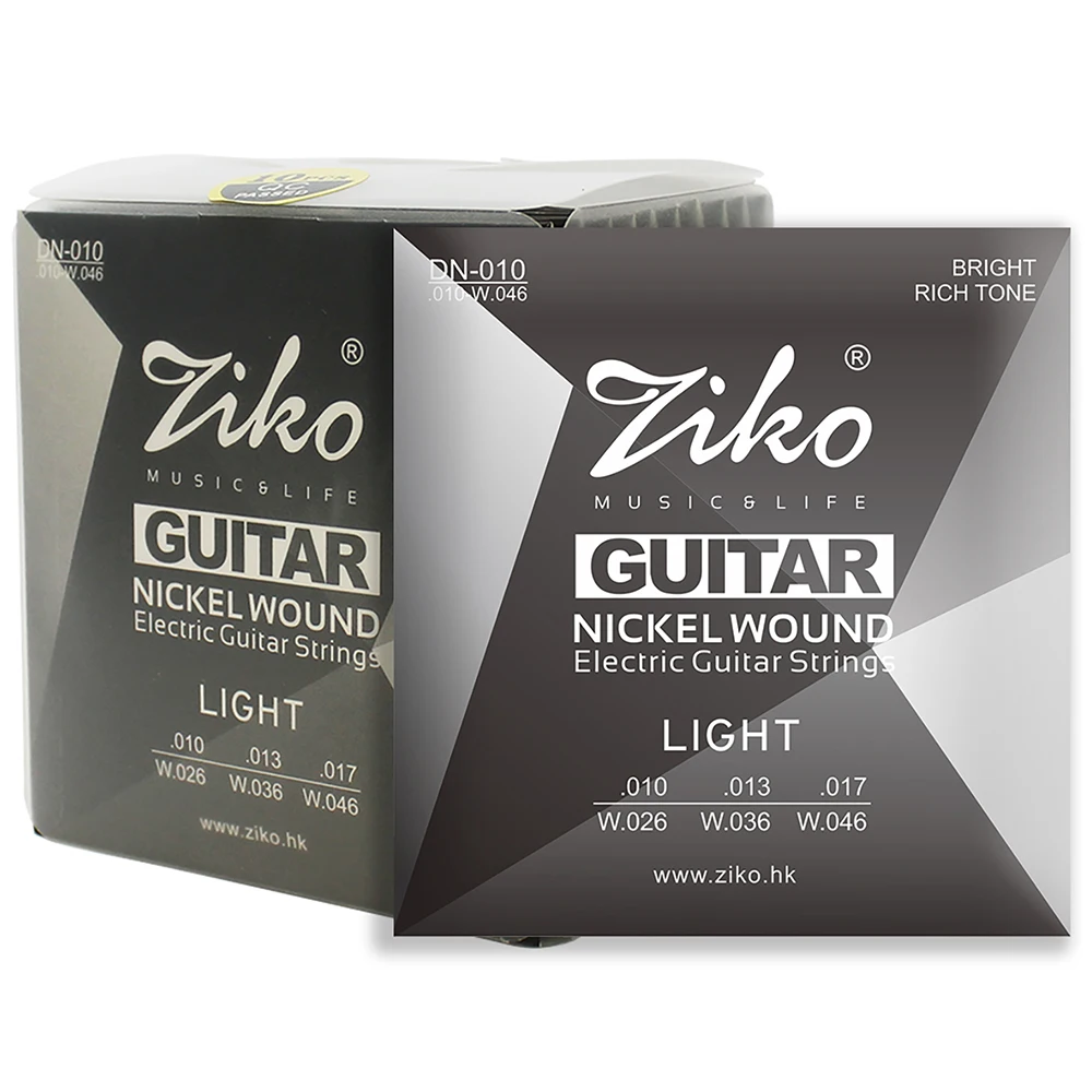 ZIKO DN-010 Elektrische Gitarre Saiten Nickel Wunde Hexangon Legierung Kern Gitarre Saite Elektrische Gitarre Saiten Teile Zubehör – Detail 2