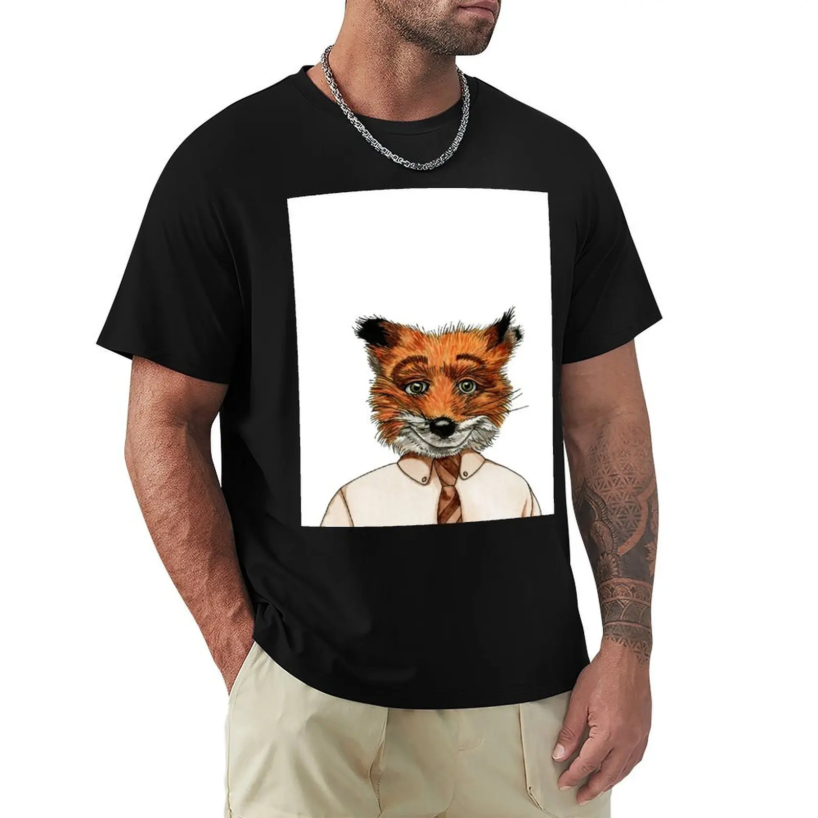 

Mr. Fox T-Shirt Breathable Mesh Panel T-Shirt