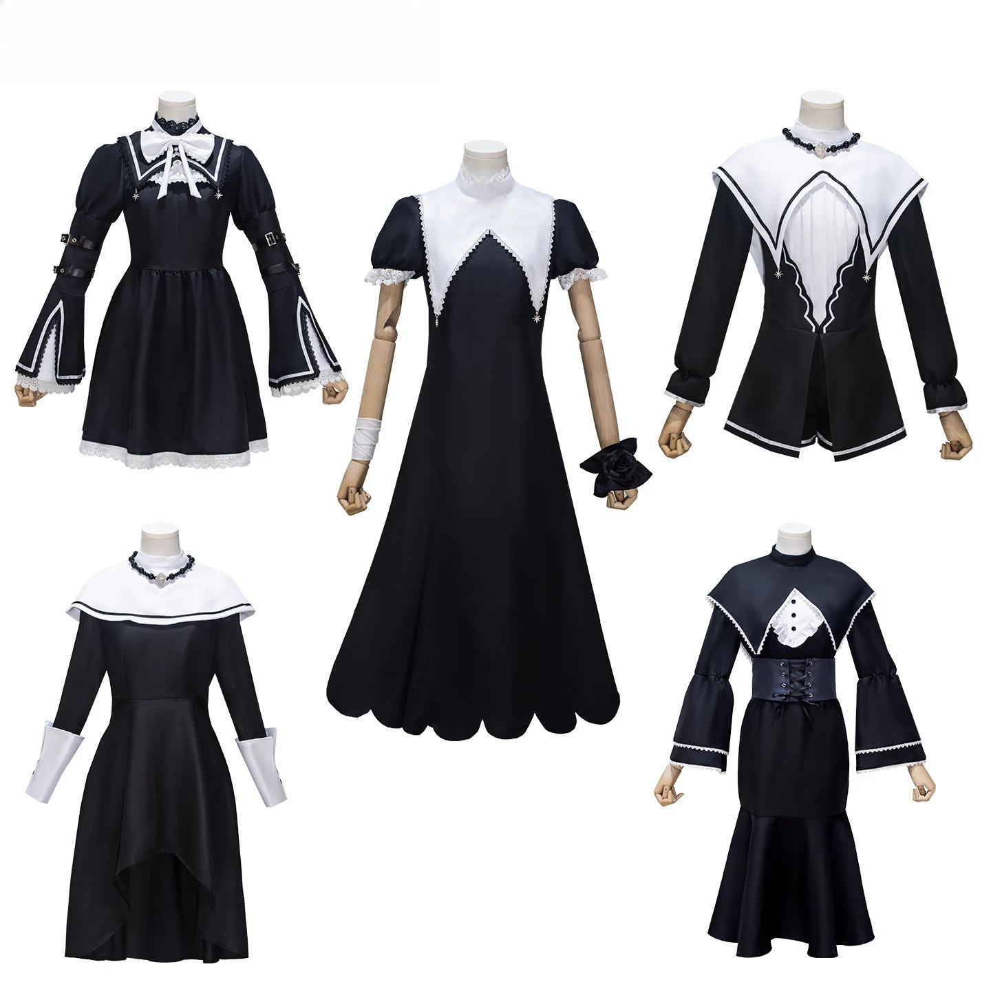 Miku Cosplay Costume Japanese Anime Game YOISAKI KANADE MIZUKI ENA Cosplay Nuns Costumes Stage Performance Halloween Outfit