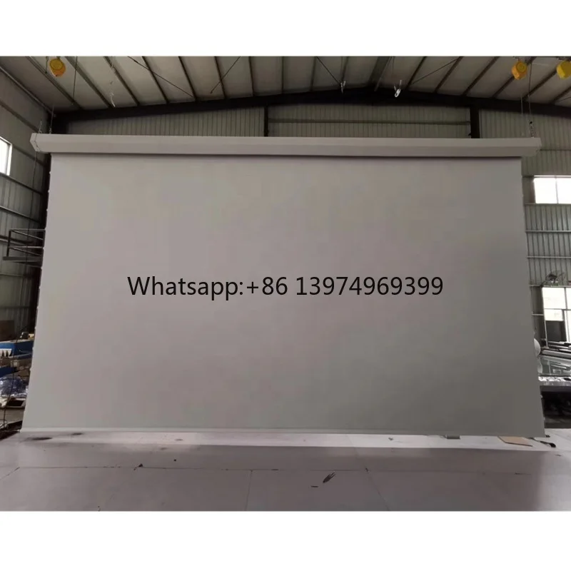 300 Inch-600 Inch High Quality Electric Projection Screen Motorized Projector Screen for Big Hall, 3 Years Warranty