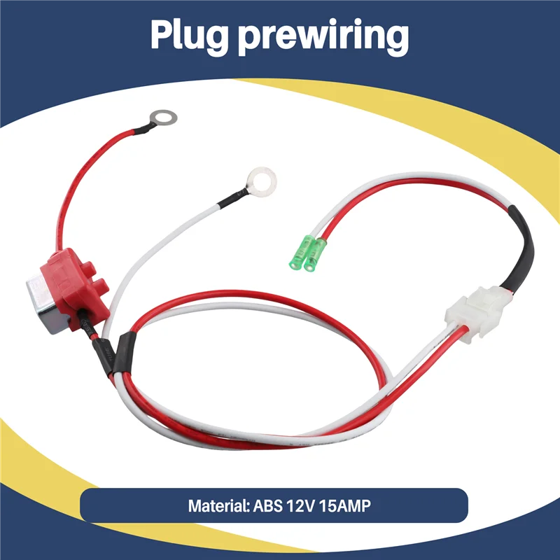 

Durable 12V 15AMP Battery Harness 4716-4701 4749A5531 For -Up Camper