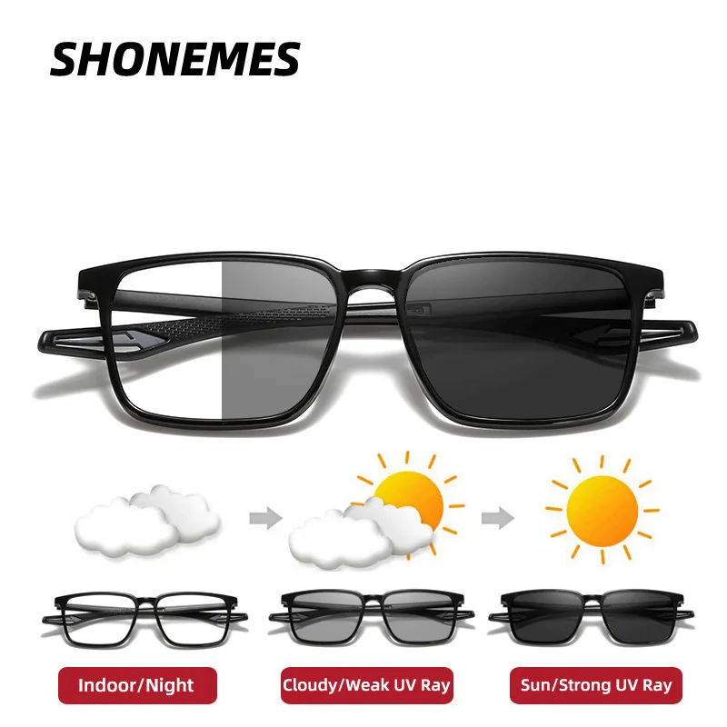 

SHONEMES Sports Photochromic Glasses TR90 Frame Anti Blue Light Eyeglasses Ultra-Light Optical Computer Eyewear for Women Men