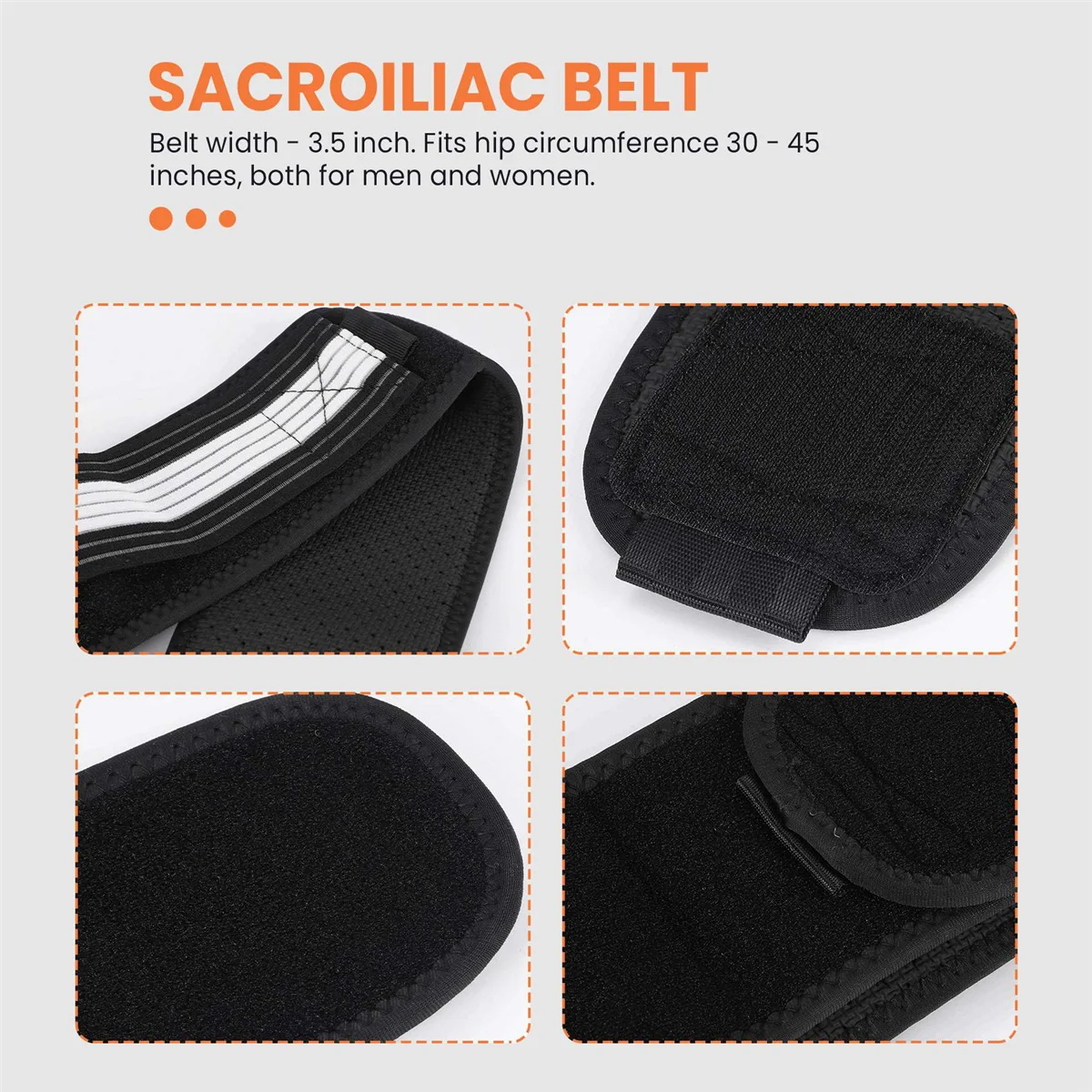 

AA38M SI Joint Hip Belt Pelvic Support Belt Joint Support Belt Lower Back Support Brace Sacroiliac Belt Stabilize SI Brace