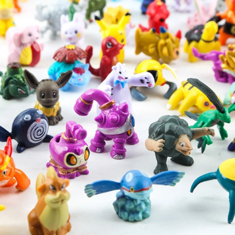 48-144 قطعة ألعاب شخصيات البوكيمون أنيمي بيكاتشو عمل نموذج لجسم الديكور الزينة جمع لعب للأطفال هدية الكريسماس
