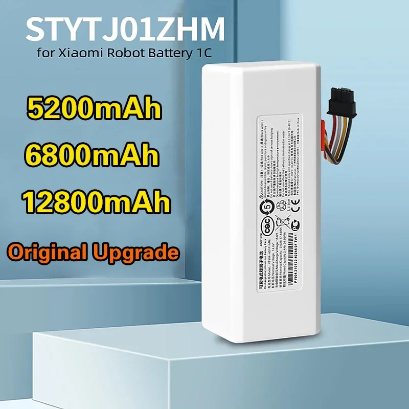 

Original STYTJ01ZHM Battery P1904-4S1P-MM For Xiaomi Mijia 1C Robot Vacuum Mop Cleaner Accessories 14.4V 5200mAh 18650 Battery