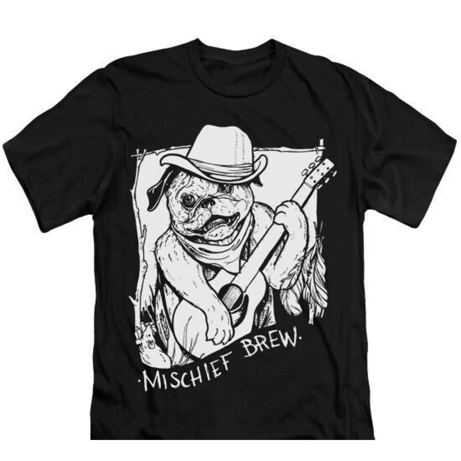 Mischief Breww T Shirt Music Band Merch Black S 5XL A9687 vintage Washed Versatile graphic Breathable fashion Stretched