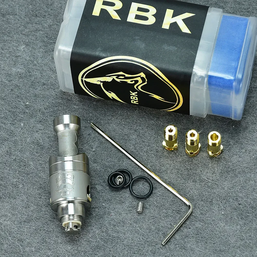 Wolfcoolvape Monarchy Mobb Mv Inverted Skull Rba vape RBA สะพาน vape Billet/BB/Boro ถัง 4 PCS Air Pin 1.0/1.5/2.5/3.5 มม.