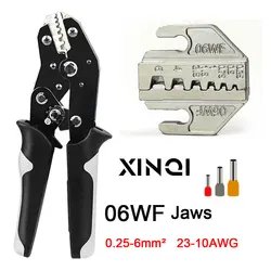 SN-06WF ratcheting crimping pliers VE European style cold compression terminal pliers needle end tube type crimping pliers