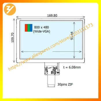 COM70H7M24ULC 7.0 inç 800 × 480 marka TFT LCD ekran COM70H7M24ULC